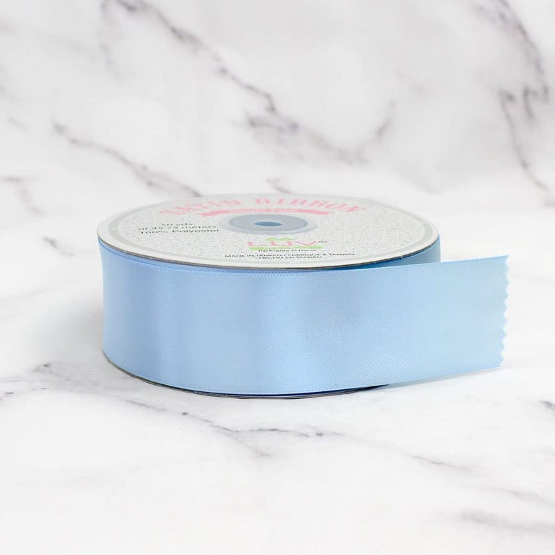 LUV RIBBONS Creative Ideas Solid Satin Ribbon, 1-1/2"/50 yd, Light Blue,PSF1102-305 - Image 3